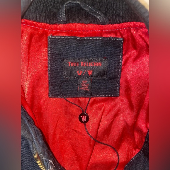 True Religion X Manchester United Denim Bomber Jacket - Picture 3 of 6